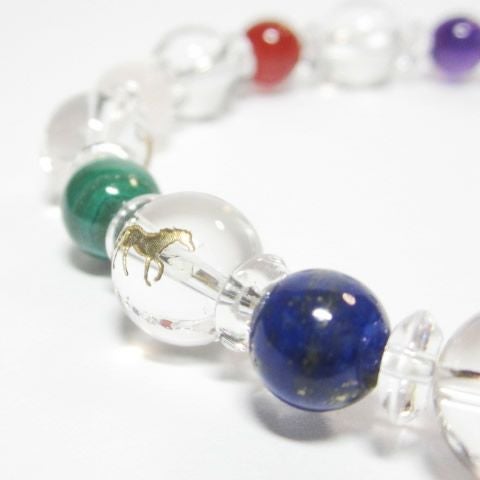 開運(馬九行久)うまくいくブレスレット 男性用サイズ