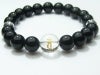 守護梵字・干支梵字　数珠・パワーストーンブラックオニキスブレスレット10mm