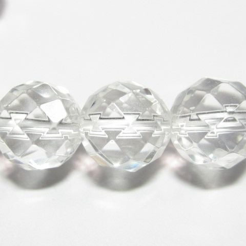水晶カットブレスレット10mm64面