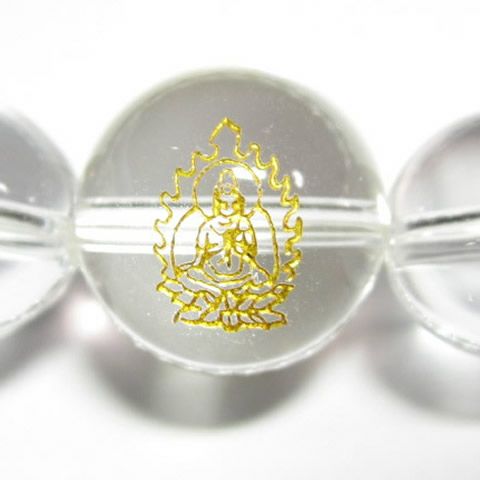 干支守護神 普賢菩薩　水晶10mm数珠ブレスレット