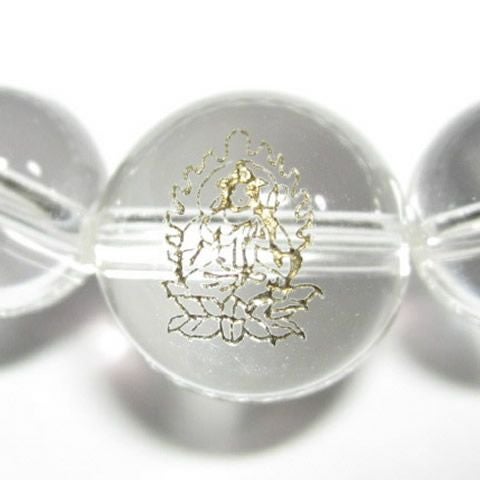 干支守護神 勢至菩薩　水晶10mm数珠ブレスレット