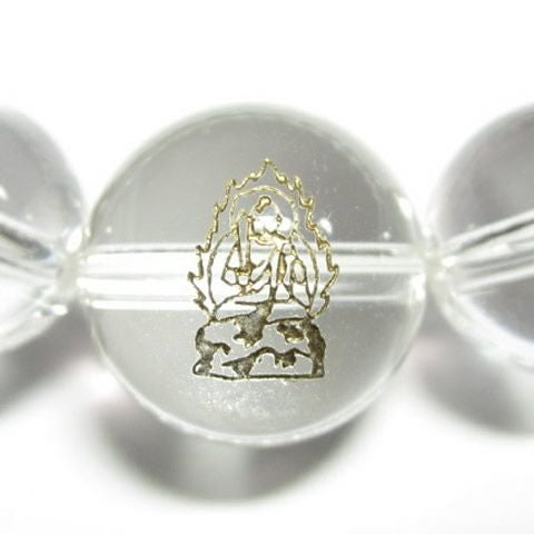 干支守護神 不動明王　水晶10mm数珠ブレスレット