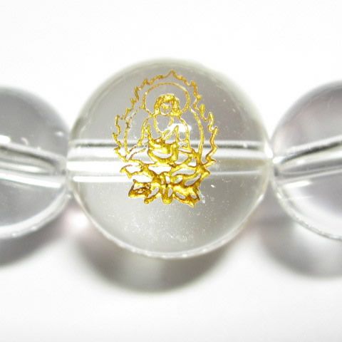 干干支守護神 阿弥陀如来　水晶10mm数珠ブレスレット