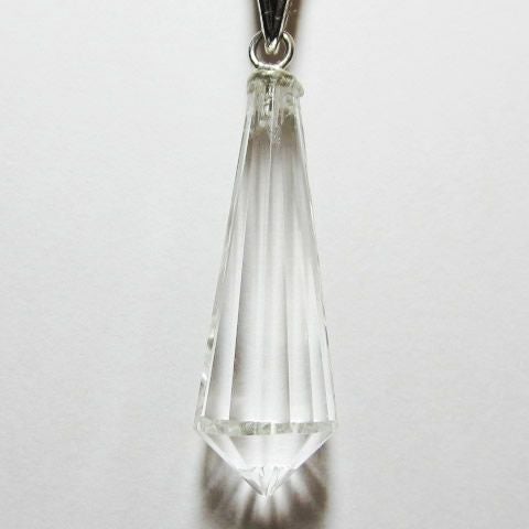 水晶剣が煌めくパワーストーンペンダントネックレス　水晶剣ペンダント